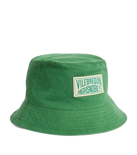 Mens Vilebrequin Green X Highsnobiety Logo Bucket Hat Harrods Uk