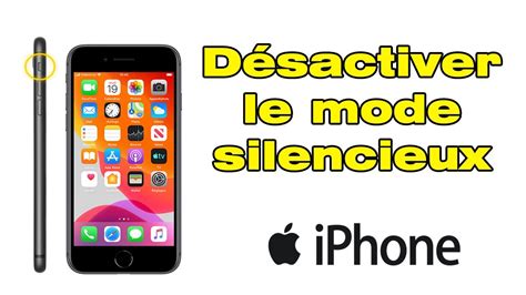 Comment D Sactiver Et Enlever Le Mode Silencieux Sur Iphone Youtube