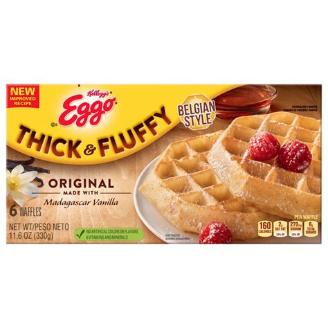 Save On Kellogg S Eggo Waffles Thick Fluffy Original 6 Ct Order