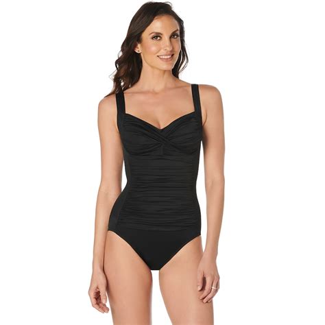 Womens Croft And Barrow® Averi All Over Control One Piece Swimsuit