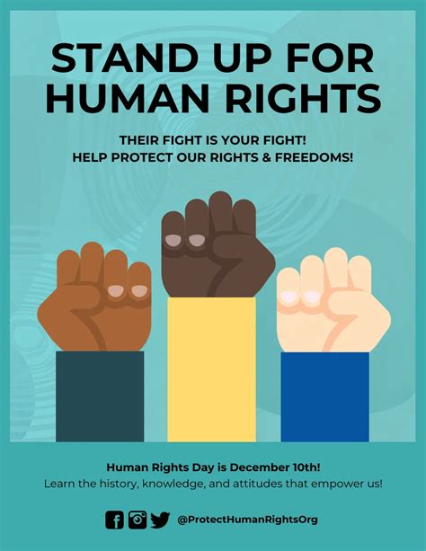 Human Rights Poster Venngage