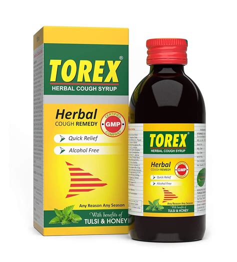 Torex Herbal Cough Syrup-Ayurvedic Cough Relief Syrup with Tulsi and
