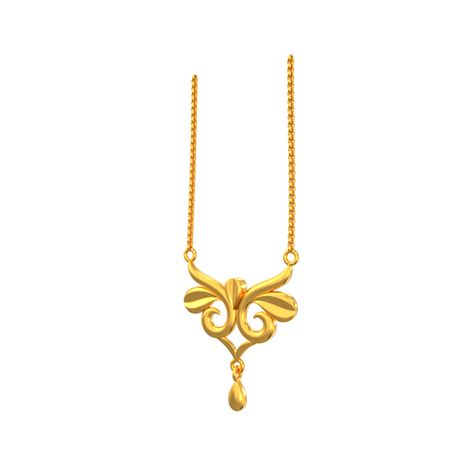 SPE Gold Simple And Unique Gold Pendant For Women Poonamallee