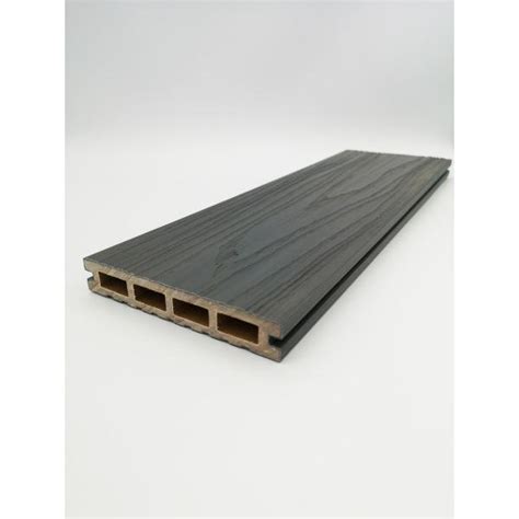 Habitat Rydal Wood Plastic Composite Decking Boards 22 X 135mm X 3 6m Huws Gray