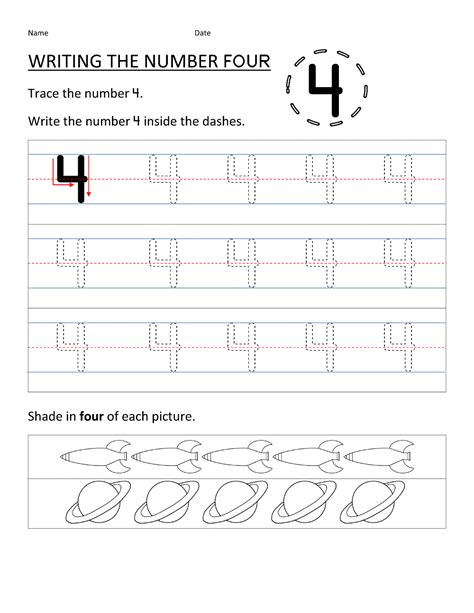 Number Worksheet Printable