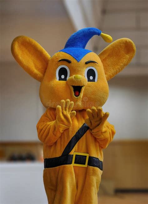 Plush Costume of Pipo-kun the Mascot of Japanese Police Waving Hands ...