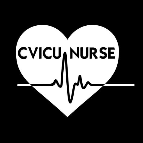 CVICU Nurse Vinyl Decal Cardiovascular Intensive Care Unit