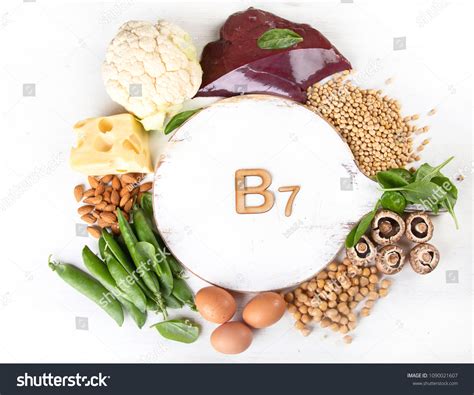 Foods Rich Vitamin B7 Biotin Healthy Stock Photo 1090021607 Shutterstock