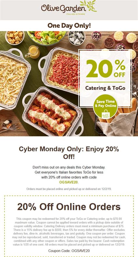 Olive Garden March 2024 Coupons And Promo Codes