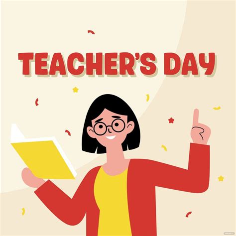 Teachers Day Illustration In Illustrator Svg  Eps Png