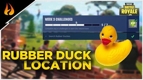 Rubber Duck Locations For The Week Challenge Fortnite Battle Royale