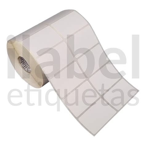 Etiqueta Adesiva 50x30mm 5x3cm 2 Colunas BOPP P Congelados P Zebra