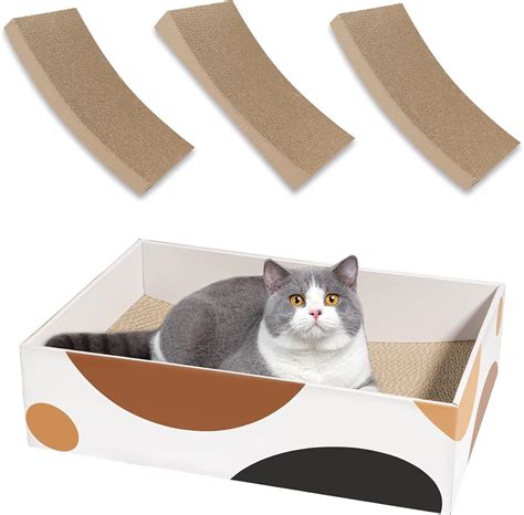 Comsaf Cat Scratching Pad Curved Surface Cat Scratcher