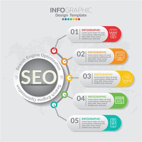 Infographic concept illustration of Seo infographics with Business ...