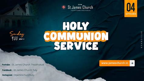 Live Holy Communion Service St James Church Tooveypuram