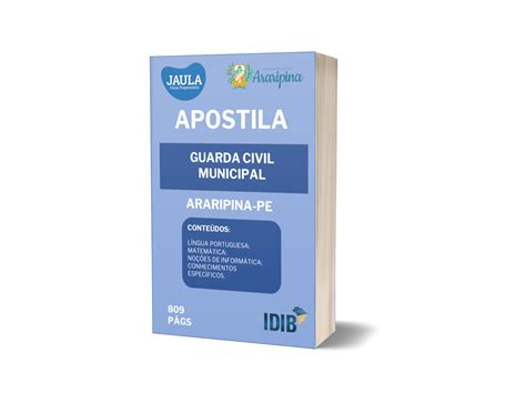 APOSTILA GUARDA CIVIL MUNICIPAL ARARIPINA PE Jaula Cursos