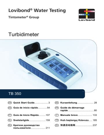 Lovibond Tb Instruction Manual Manualzz