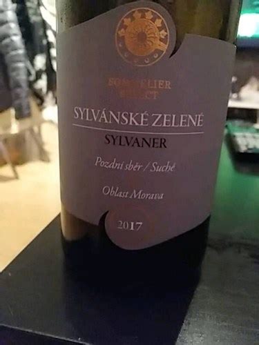 Sommelier Select CZ Sylvánské Zelené Pozdní Sběr Vivino US