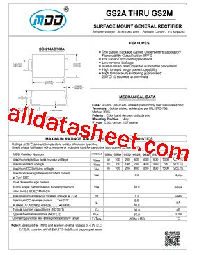 Gs A Datasheet Pdf Microdiode Electronics Jiangsu Co Ltd