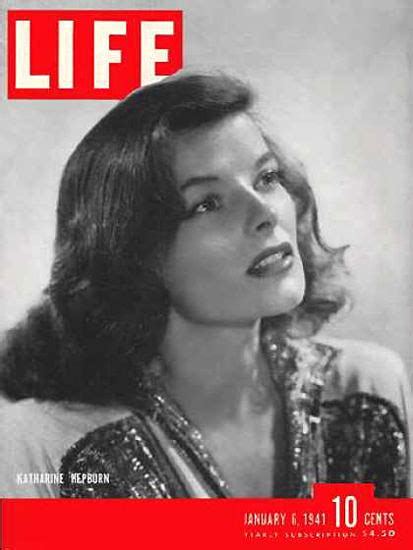 Life Magazine Cover Copyright 1941 Katharine Hepburn Mad Men Art Vintage Ad Art Collection