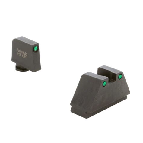 Ameriglo Gl 815 Suppressor Height Sights For Glock 3xl Tall Green