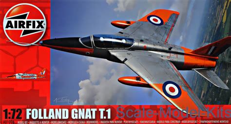 Airfix - Folland Gnat - plastic scale model kit in 1:72 scale (AIR01006 ...