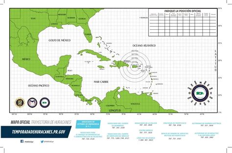 Mapa Oficial De Trayectoria De Huracanes Wlrp • Radio Raíces • 1460am