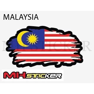 Malaysia State Flags Negeri Bendera Vinyl Cutting Potong Stickers