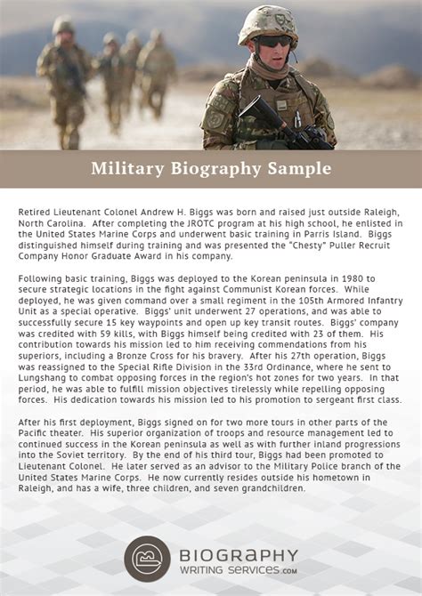 http://www.biographywritingservices.com/military-biography-format/ How ...