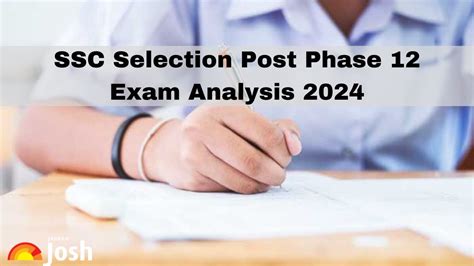 SSC Selection Post Phase 12 Exam Analysis 2024 June 20 Section Wise