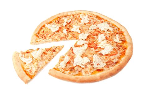 Premium Photo Pizza With Mozzarella Cheese Smoked Chicken Fillet