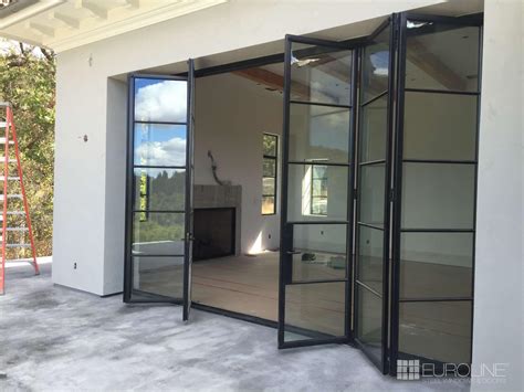 Bi Fold Doors Exterior And Interior Euroline Steel Windows And Doors