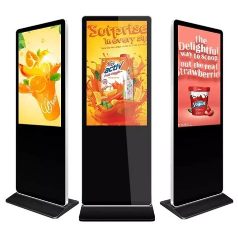 Indoor Floor Standing Vertical Interactive Totem Lcd Tv Touch Screen