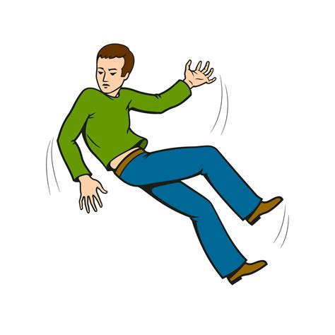 Falling Man. Cartoon character. Vector clipart. 23826502 Vector Art at ...