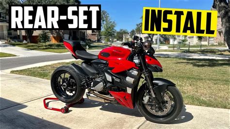 Ducati Streetfighter V2 Adjustable Rear Set Installation Bonamici