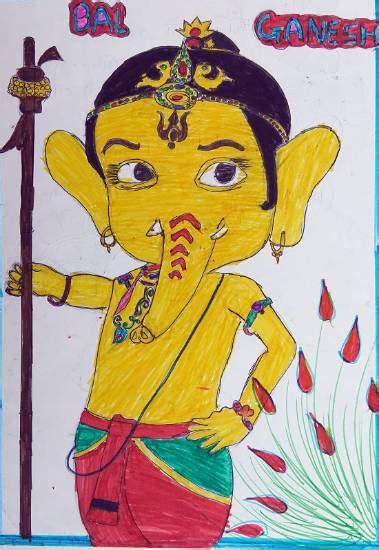 Ganesh Ji Drawing For Kids