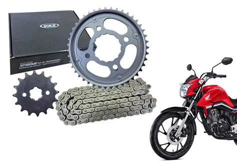 Kit Rela O Vaz Black Xtreme Corrente Retentor Cg Titan Fan Cargo