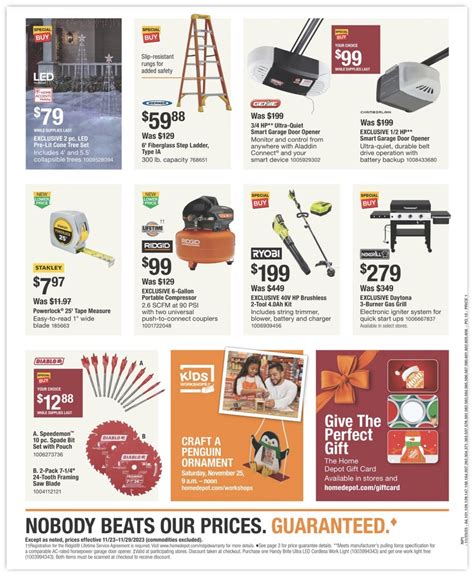 Home Depot Black Friday Ad 2023