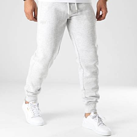 Superdry Pantalon Jogging Vintage Logo Embroidery M7010957A Gris