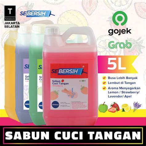 Jual Sabun Cuci Tangan Sebersih Liter Hand Soap Anti Bakteri Gojek