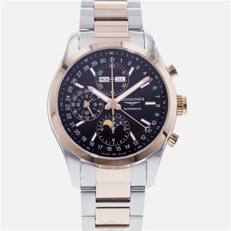 Longines Conquest Classic Automatic Chronograph Moonphase Mens Watch