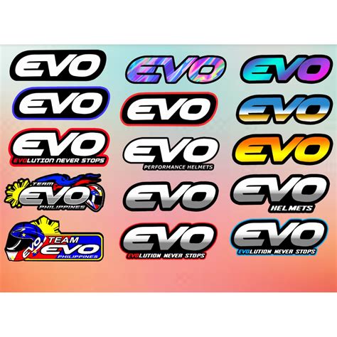 evo logo helmet sticker waterproof shopee philippines