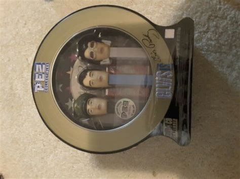 New Sealed ELVIS PRESLEY Limited Edition Pez Dispenser Set With CD