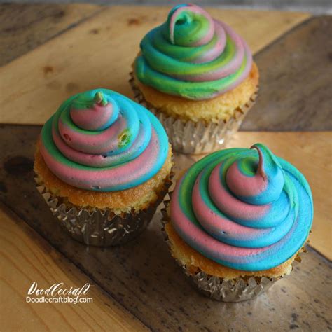 Unicorn Poop Cupcakes Rainbow Frosting Cupcake Frosting Cupcakes