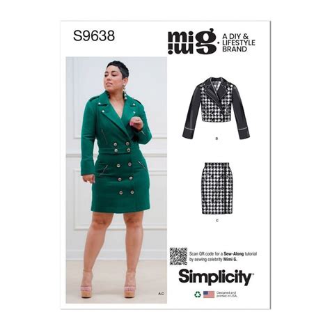 Simplicity Sewing Pattern S9638 Misses Jackets And Skirt White 16 24