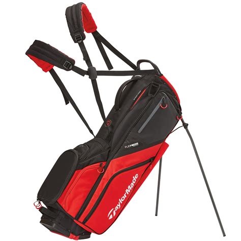 Taylormade Flextech Crossover Golf Stand Bag Blackred Stealth Colours