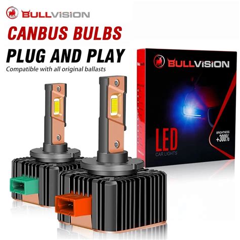 Bullvision-D1S-Led-Headlight-D3S-Canbus-Bulbs-30000LM-CSP-D4S-D5S-D2S ...