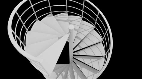 Spiral Staircase 3D Model 5 Obj Fbx 3ds Stl Dwg Dxf Blend