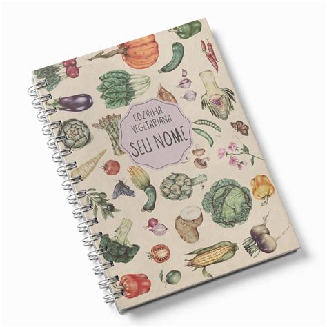 Caderno De Receitas Personalizado Vegetariana Shopee Brasil