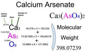 Calcium Arsenate [Ca3(AsO4)2] Molecular Weight Calculation - Laboratory ...